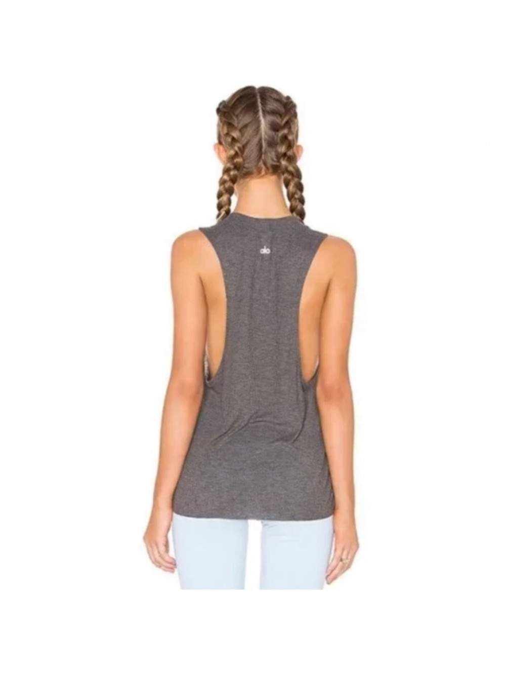 ALO Yoga Heatwave Tank Gray Medium